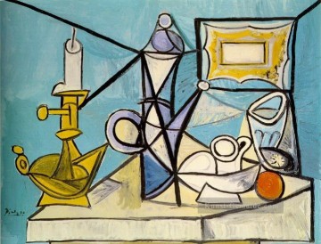 Stillleben au bougeoir R 3 1944 kubist Pablo Picasso Ölgemälde